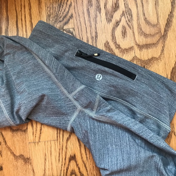 Lululemon Ruched Leg Gray Leggings - Picture 5 of 6